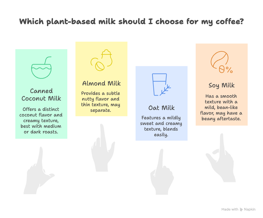 Taste of Coconut Milk in Coffee